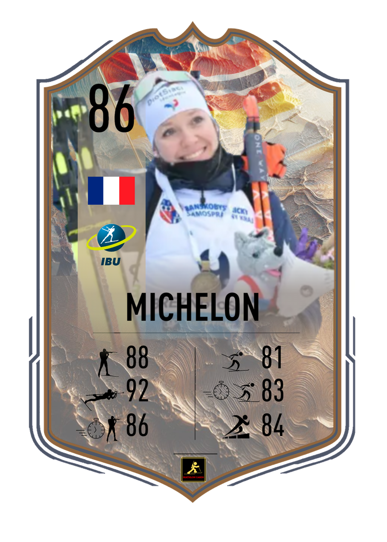 Océane Michelon - Brezno 2024 European Championships Star - Biathlon Cards